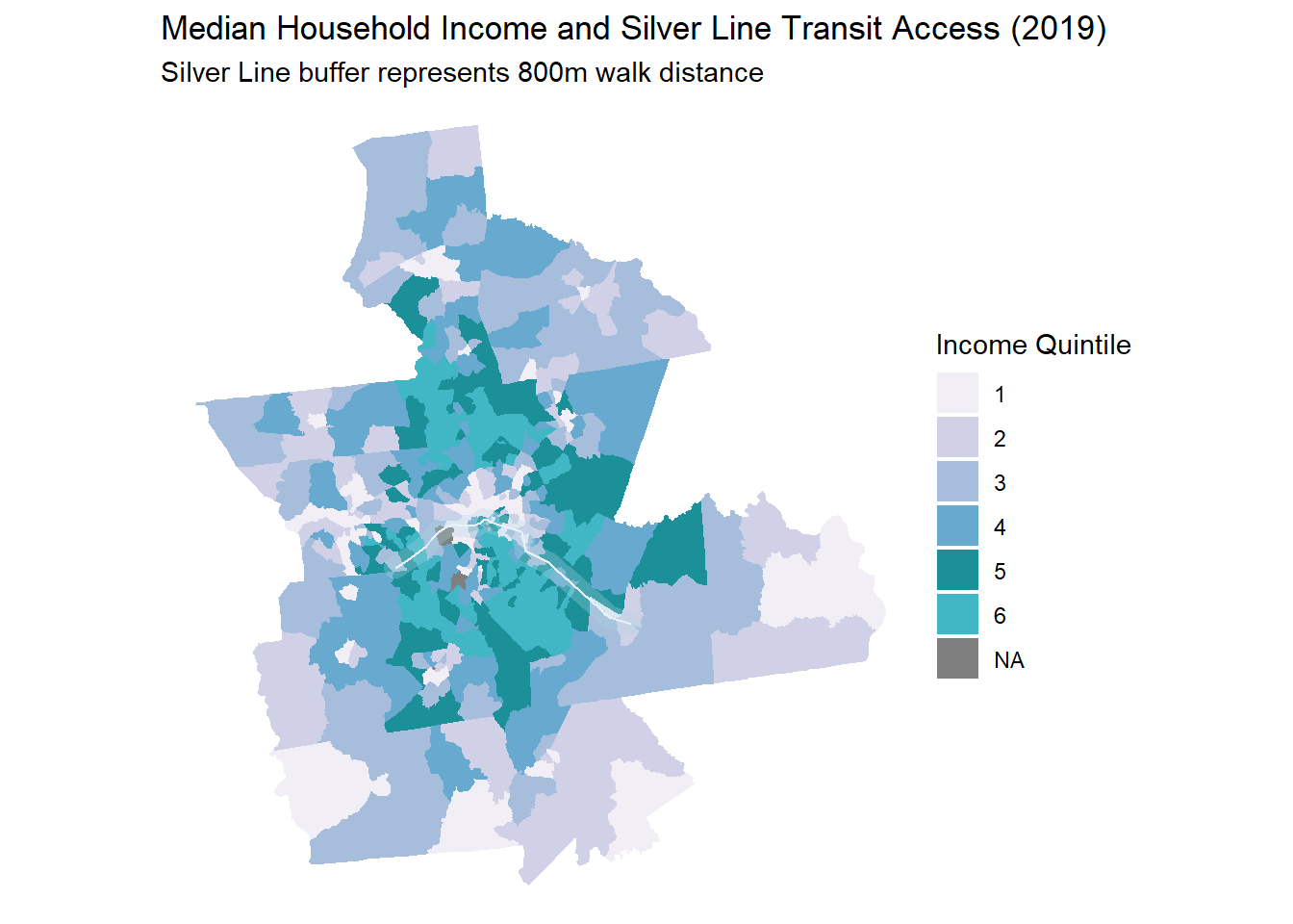 Public transit line map 1
